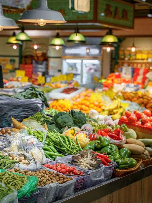 菜场的照片,市井生活的一角